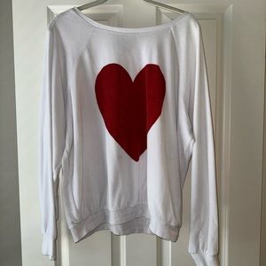 Wildfox White Label Heart Sweatshirt Size M